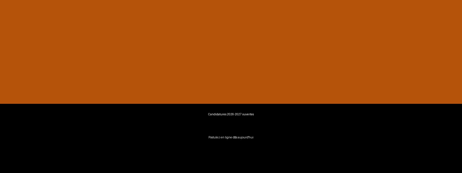 Candidatures 2026-2027 ouvertes